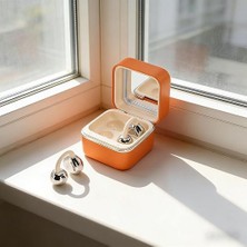 Arell Teknoloji LED Makyaj Aynası Kılıflı Kablosuz Küpe Kulaklık Bluetooth 6.0 Açık Kulak Klipsi, Dokunmatik Kontrol, Düşük Gecikme, Koşu ve Seyahat Için Güvenli Uyumluu