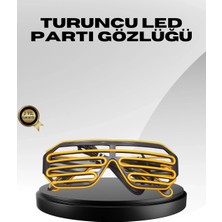 TKÇ Işıklı Tasarımlı LED Gözlük Eğlence Aksesuarı