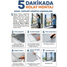 Yeni Nesil Sineklik -100X60CM Rulo - Toz Polen Filtresi -3 Katmanlı Pencere Filtresi - Odera