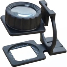 Özgürce Katlanabilir Metal ve Kumaş Kontrol Büyüteci 15X, Tekstilcilere Özel