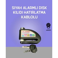 TKÇ Yüksek Sesli 110DB Çelik Disk Kilidi Su Geçirmez