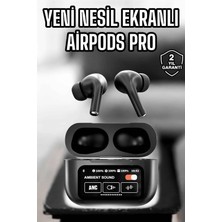 TKÇ Kablosuz Bluetooth Kulaklık Ekranlı Uzun Şarj Süreli Anc Destekli