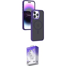 Elektronikçim Ieg™ iPhone 15 Pro Max Kılıf Yörünge Klasik - Siyah Bilvis 5in1 3D Magic Cam Ekran Koruyucu El