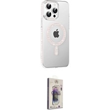 Elektronikçim Ieg™ iPhone 15 Pro Kılıf Yörünge Koleksiyonu - Siyah Bilvis 3D Cam Ekran Koruyucu ELK-34863