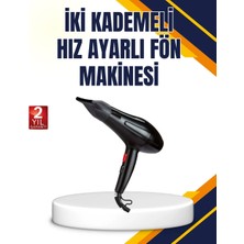 TKÇ Soğuk Üfleme Özellikli 2200W Profesyonel Fön Makinesi