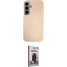 Elektronikçim Ieg™ Galaxy S24 Kılıf Eksen Prime - Siyah Bilvis Hayalet Cam Ekran Koruyucu ELK-34863