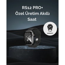 TKÇ RS12 Pro+ 2025 Serisi Uzun Şarj Süreli Garantili Full Ekranlı Özel Üretim Akıllı Saat – 2gb