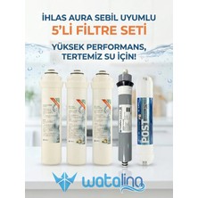 Watalina Ihlas Aura Cebilon Unique Dijital Su Arıtma Cihazı Uyumlu 5'li Ön Filtre Seti