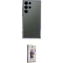 Elektronikçim Ieg™ Galaxy S24 Ultra Kılıf Vadi Minimal - Siyah Bilvis 3D Cam Ekran Koruyucu ELK-34863