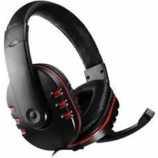 TKÇ Oyuncu Kulaklığı Kulak Üstü Kablolu Stereo Mikrofonlu Yumuşak Kulak Yastığı