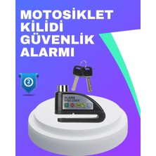 TKÇ Su Geçirmez Alarm Disk Kilidi Motosiklet Scooter Bisiklet Güvenlik