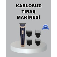TKÇ Çelik Bıçaklı Unisex Şarjlı Tıraş Makinesi – Sessiz Motor, Kablosuz ve Ayarlanabilir