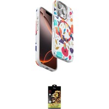 Elektronikçim Ieg™ iPhone 16 Pro Kılıf Siluet Doku - Siyah Buffer Cam Ekran Koruyucu ELK-34863