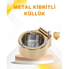 TKÇ Çakmak Entegreli Küllük Yeniden Doldurulabilir Metal Gövde