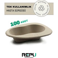 Repu Packaging Solutions 100 ’lü Karton Hasta Sürgüsü – Tek Kullanımlık, Su Geçirmez