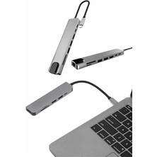 TKÇ Çevirici Dönüştürücü Adaptör Macbook 3 In 1 Type-C To Hdmı USB 3.0