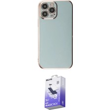 Elektronikçim Ieg™ iPhone 15 Pro Max Kılıf Yankı Serisi - Siyah Bilvis 5in1 5d Magic Hayalet Cam Ekran Koruyu
