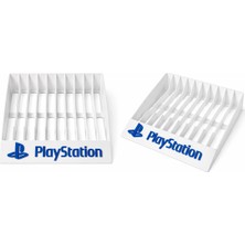 Yapı3D 🎮 Playstation Oyun Standı 10’lu Kapasiteli – Oyun Kutusu Düzenleyici Sert Plastik Stand Organizer 🎯