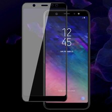 ZM Store Galaxy A6 Plus 2018 Uyumlu Kenarları Kırılmaya Dayanıklı Cam Ekran Koruyucu