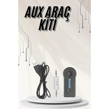 TKÇ Yeni Nesil Bluetooth Aux Araç Kiti Siyah Tv Tablet Telefon Araç Araba