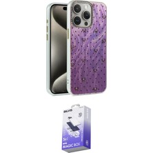 Elektronikçim Ieg™ iPhone 15 Pro Kılıf Zirve Modern Prime - Siyah Bilvis 5in1 5d Magic Hayalet Cam Ekran Koruy