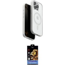Elektronikçim Ieg™ iPhone 15 Pro Max Kılıf Pusula Form Serisi - Siyah Buffer Hayalet Cam Ekran Koruyucu Elk-34