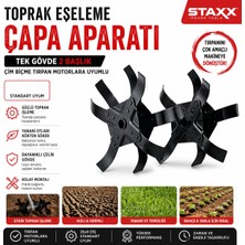 Staxx Power Tüm Modellere Uyumlu Benzinli Tırpan Çapalama Akrep Çapa Yedek Bıçakları  1 Takım