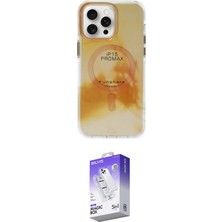 Elektronikçim Ieg™ iPhone 15 Pro Max Kılıf Ufuk Doku Prime - Siyah Bilvis 5in1 3D Magic Cam Ekran Koruyucu Elk