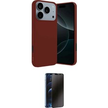 Elektronikçim Ieg™ iPhone 17 Pro Kılıf Kozmos Yansıma Özel Seri - Siyah 3D Antistatik Hayalet Cam Ekran Koru