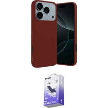 Elektronikçim Ieg™ iPhone 17 Pro Max Kılıf Kozmos Yansıma Özel Seri - Siyah Bilvis 5in1 5d Magic Hayalet Cam