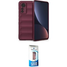 Elektronikçim Ieg™ Mi 12 Lite Kılıf Atlas Koleksiyonu - Siyah 5d Eko Cam Ekran Koruyucu ELK-34863