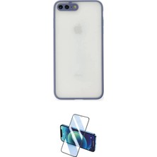 Elektronikçim Ieg™ iPhone 7 Plus Kılıf Ahenk Çizgi Serisi - Beyaz 3D Antistatik Seramik Nano Ekran Koruyucu E