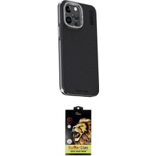 Elektronikçim Ieg™ iPhone 15 Pro Kılıf Kıvılcım Modern Özel Seri - Siyah Buffer Cam Ekran Koruyucu ELK-348