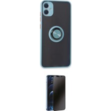 Elektronikçim Ieg™ Galaxy A05 Kılıf Yörünge Çizgi - Siyah 3D Antistatik Hayalet Cam Ekran Koruyucu ELK-3486