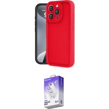 Elektronikçim Ieg™ iPhone 16 Pro Max Kılıf Yankı Yansıma Özel Seri - Siyah Bilvis 5in1 3D Magic Cam Ekran K