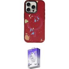 Elektronikçim Ieg™ iPhone 16 Pro Max Kılıf Kozmos Doku - Siyah Bilvis 5in1 3D Magic Cam Ekran Koruyucu ELK-348