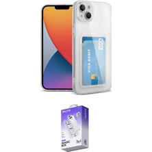 Elektronikçim Ieg™ iPhone 14 Kılıf Doruk Klasik Koleksiyonu - Siyah Bilvis 5in1 3D Magic Cam Ekran Koruyucu El