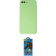 Elektronikçim Ieg™ iPhone 7 Plus Kılıf Kozmos Yansıma Özel Seri - Beyaz 18D Cam Ekran Koruyucu ELK-34863