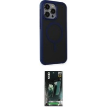 Elektronikçim Ieg™ iPhone 15 Pro Max Kılıf Çekirdek Yansıma Prime - Siyah 360 Mat Full Body Arka Koruyucu El