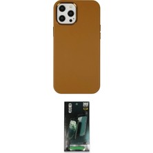 Elektronikçim Ieg™ iPhone 12 Pro Max Kılıf Çekirdek Çizgi - Siyah 360 Mat Full Body Arka Koruyucu ELK-34863