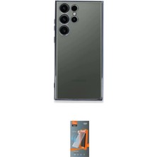 Elektronikçim Ieg™ Galaxy S24 Ultra Kılıf Vadi Minimal - Siyah Autokit 5in1 Fiber Hayalet Polymer Nano Ekran K
