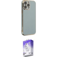 Elektronikçim Ieg™ iPhone 13 Pro Max Kılıf Yankı Serisi - Siyah Bilvis 5in1 3D Magic Cam Ekran Koruyucu Elk-3