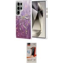 Elektronikçim Ieg™ Galaxy S23 Ultra Kılıf Zirve Modern Prime - Siyah Autokit 5in1 Fiber Hayalet Cam Ekran Koru