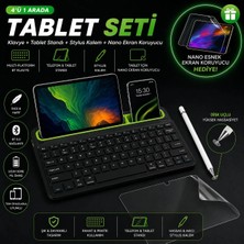 Jolita Samsung Galaxy Tab S7 11'' SM-T870 Uyumlu Set Standlı Bluetooth Klavye Stylus Kalem Ekran Koruyucu