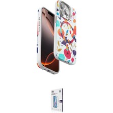 Elektronikçim Ieg™ iPhone 15 Pro Max Kılıf Siluet Doku - Siyah Bilvis 0.18MM Plus Cam Ekran Koruyucu ELK-34863