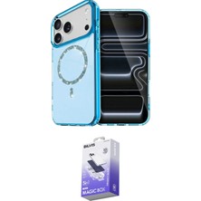 Elektronikçim Ieg™ iPhone 17 Pro Kılıf Kıvılcım Form Prime - Siyah Bilvis 5in1 5d Magic Hayalet Cam Ekran K