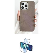 Elektronikçim Ieg™ iPhone 15 Pro Kılıf Pusula Modern - Siyah 3D Antistatik Seramik Nano Ekran Koruyucu ELK-348