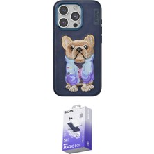Elektronikçim Ieg™ iPhone 15 Pro Max Kılıf Iz Minimal Koleksiyonu - Siyah Bilvis 5in1 5d Magic Hayalet Cam Ek