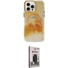 Elektronikçim Ieg™ iPhone 15 Pro Max Kılıf Ufuk Doku Prime - Siyah Bilvis Hayalet Cam Ekran Koruyucu ELK-34863