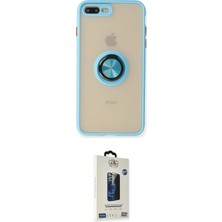 Elektronikçim Ieg™ iPhone 7 Plus Kılıf Yörünge Çizgi - Beyaz Bilvis Hayalet Cam Ekran Koruyucu ELK-34863